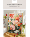 北歐風清新 花卉 晶瓷面掛畫 裝飾掛畫連鋁畫框 70X90CM DF